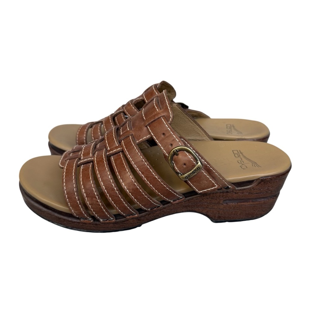 Dansko Leather Marion Sandal in Brown Women’s Size 39 (8.5-9 US)